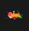 online help customer technical support service vector image