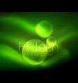 blurred neon glowing circle hi-tech modern bubble vector image
