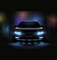car show lights composition vector image vector image
