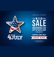 fourth of july independence day sale banner vector image