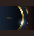 luxury dark brown and blue curved shape vector image vector image
