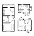 modern office architectural plan interior vector image