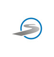 round letter s logo vector image