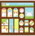 easter set for scrapbooking vector image