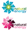 turquoise and magenta icons vector image vector image