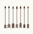arrows set for logo vector image