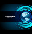 realistic glossy earth planet globe information vector image