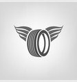 Tire shop logo vector image