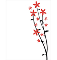 floral background vector image