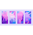 set abstract backgrounds story vector image vector image