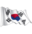 south korea flag vector image