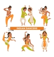 indian bollywood couple dancing vector image