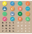 science flat icons set vector image vector image