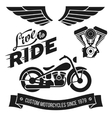 vintage motorcycle design vector image