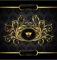 gold vintage for design packing vector image vector image