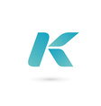 letter k logo icon design template elements vector image