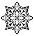mandala art star shapes - indian design vector image