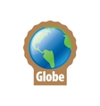 abstract logo globe vector image