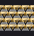 triangle shape geometric art deco seamless pattern vector image