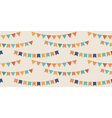 bunting party flags seamless pattern vector image vector image