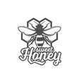 vintage frame with honey label vector image
