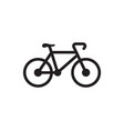 bike logo icon design template vector image