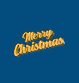 merry christmas postcard vector image vector image