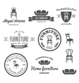 set of vintage logo badgeemblem and logotype vector image