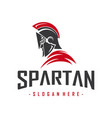 spartan warrior logo vector image