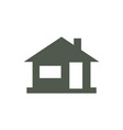 home icon house silhouette vector image
