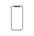 iphone screen display simple grey vector image