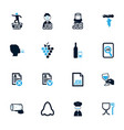 job icons set vector image vector image