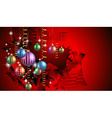 merry christmas seasonal background vector image