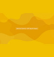 abstract yellow background banner with liquid vector image vector image