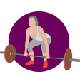lady fitness6 vector image vector image