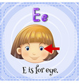 letter e vector image