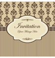 floral invitation template vector image vector image