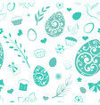 seamless pattern of easter symbols vector image