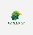 eagle leaf design template vector image vector image