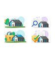 new smart home house insurance inspection vector image