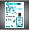 Oral rinse image vector image Oral rinse image