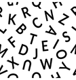 seamless pattern letters vector image