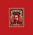 black lives matter martin luther junior vector image vector image