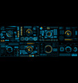creative of hud interface vector image