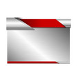 metal board design with copy space on white vector image