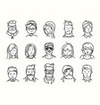 set different people characters vector image