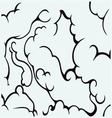smoke dust explosion vector image vector image