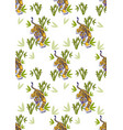tiger set pattern vector image vector image