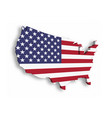 3d map of usa aka united states america vector image vector image
