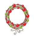 abstract christmas wreath vector image